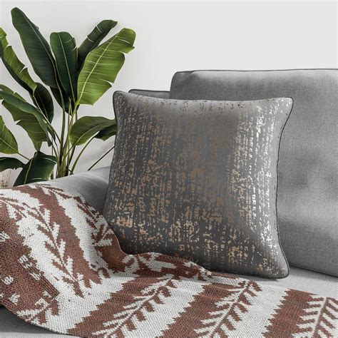 metallic silver fabric pillows|Metallic Silver Throw Pillow .